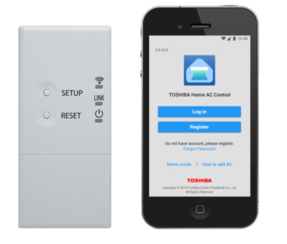 Wireless adapter & Home AC Control app